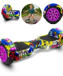 Patineta Eléctrica Hoverboard Bluetooth c/Rodilleras Blanco
