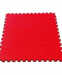 Piso Tatami Randers negro/rojo 1m x 1m x 2cm (1 unidad)