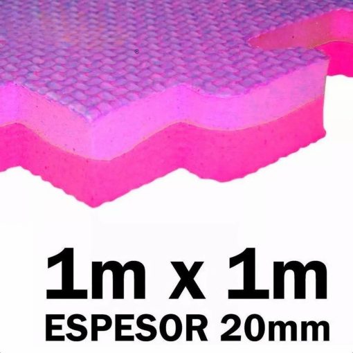 Piso Tatami Randers rosa/violeta 1m x 1m x 2cm (1 unidad)