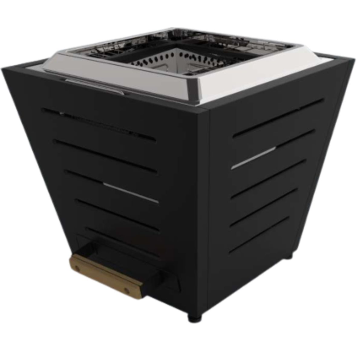 Brasero Portátil Fire Pit de Acero Inoxidable Negro 25cm Brasero Portátil Fire Pit de Acero Inoxidable Negro 25cm