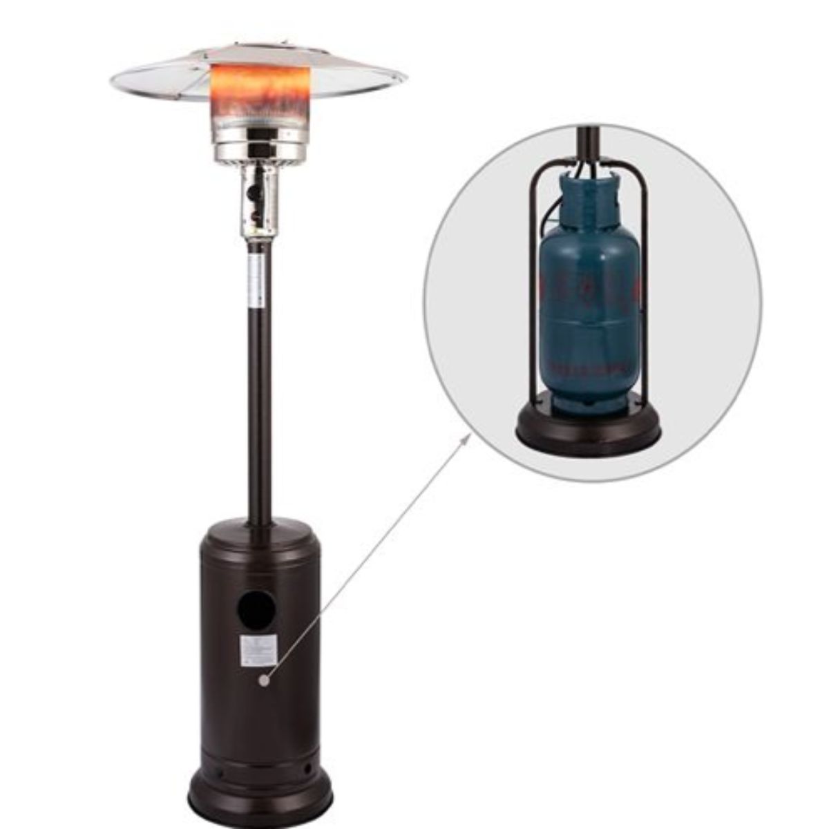 Copia - Calefactor Exterior de Gas con Regulador de Llama BLACK Copia - Calefactor Exterior de Gas con Regulador de Llama BLACK
