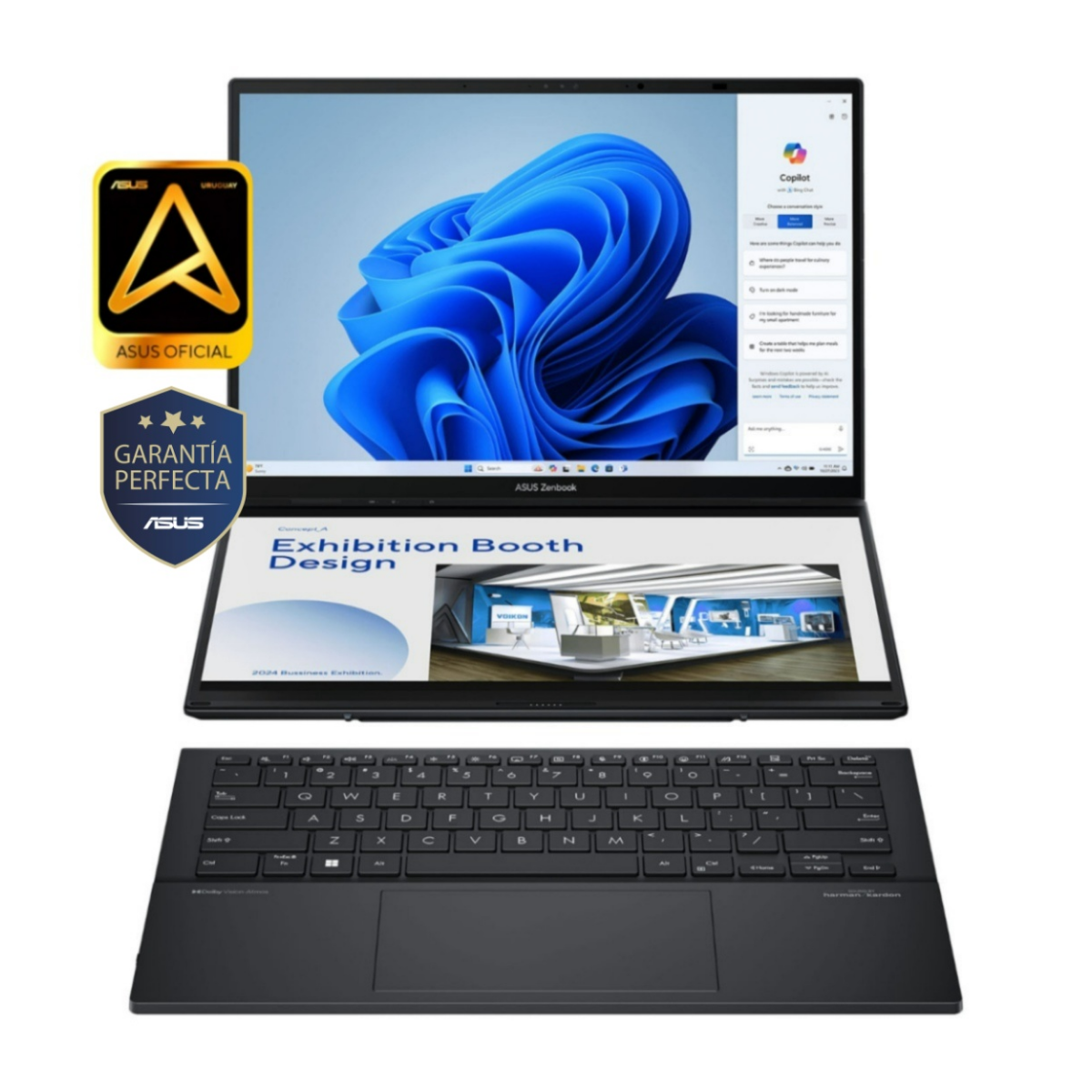 Copia - Notebook Asus Zenbook Duo UX8406 Core Ultra 9 5.4Ghz 32GB 1TB SSD DUAL 14'' 3K Oled Touch