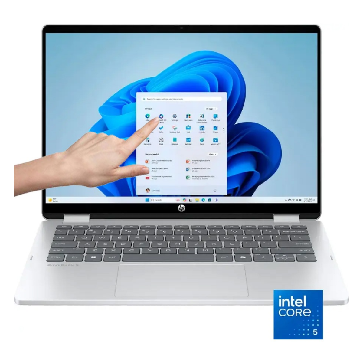 Copia - Notebook Convertible HP OmniBook 5 Flip Core 5 120U 5.0Ghz 8GB 512GB SSD 14" FHD+ Touch Copia - Notebook Convertible HP OmniBook 5 Flip Core 5 120U 5.0Ghz 8GB 512GB SSD 14" FHD+ Touch