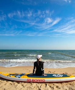 Copia - Tabla De Surf Stand Up Paddle Inflable Gq Sw 3.35mts + Acc Celeste