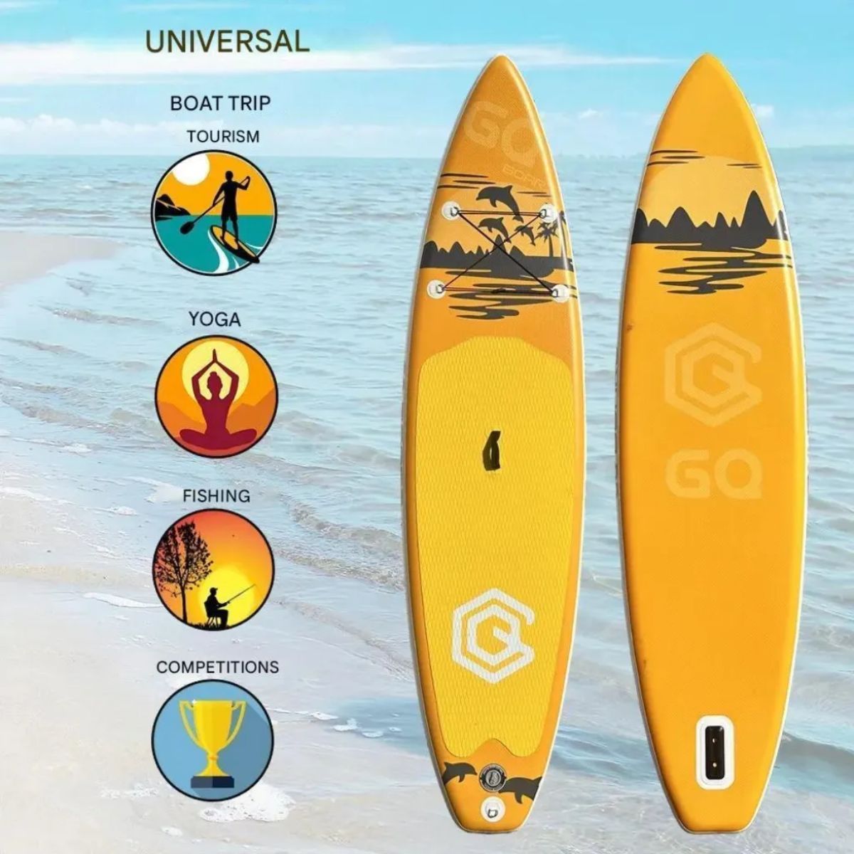 Copia - Tabla De Surf Stand Up Paddle Inflable Gq Sw 3.35mts + Acc Celeste Copia - Tabla De Surf Stand Up Paddle Inflable Gq Sw 3.35mts + Acc Celeste