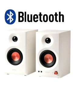 Parlantes Edifier MR3 de estudio blancos bluetooth