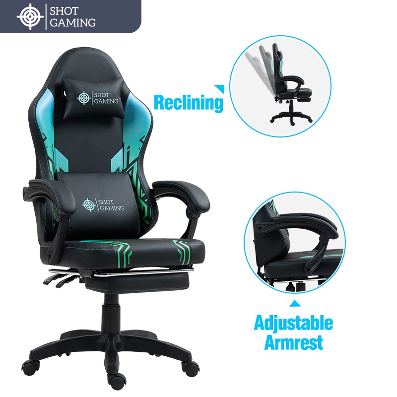 Silla Gamer Shot Gaming SHOT-D1140-GB | Soporte ergonómico Silla Gamer Shot Gaming SHOT-D1140-GB | Soporte ergonómico