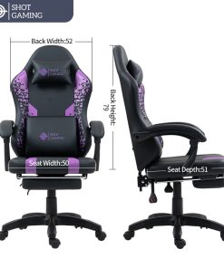 Silla Gamer Shot Gaming SHOT-D1141-PB | Soporte ergonómico