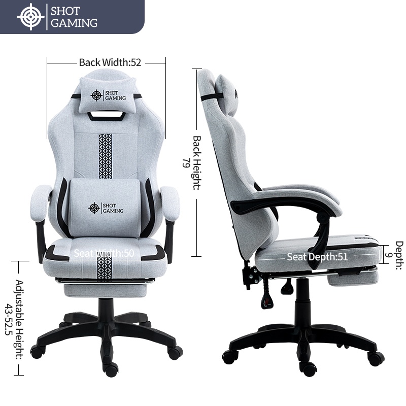 Silla Gamer Shot Gaming SHOT-D1143-GB | Soporte ergonómico Silla Gamer Shot Gaming SHOT-D1143-GB | Soporte ergonómico