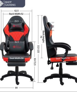 Silla Gamer Shot Gaming SHOT-D1145-RB | Soporte ergonómico