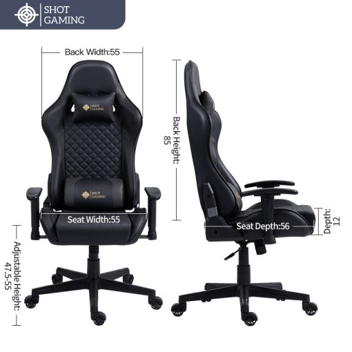 Silla Gamer Shot Gaming SHOT-D1166-GB | Soporte ergonómico