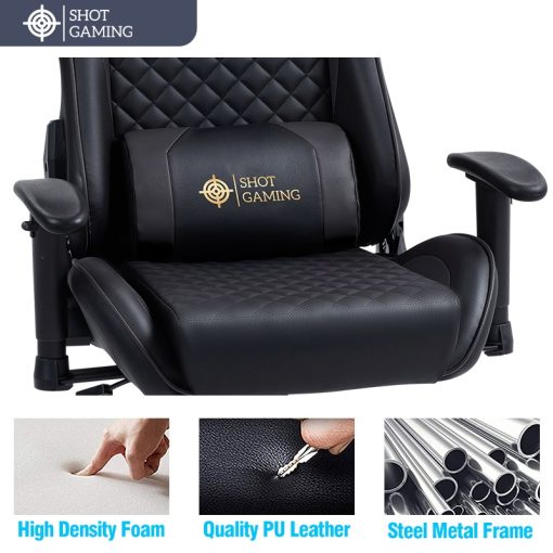 Silla Gamer Shot Gaming SHOT-D1166-GB | Soporte ergonómico