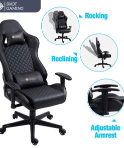 Silla Gamer Shot Gaming SHOT-D1166-GB | Soporte ergonómico