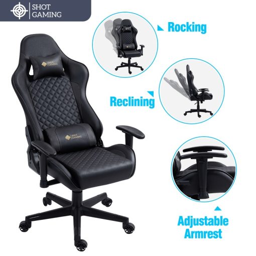 Silla Gamer Shot Gaming SHOT-D1166-GB | Soporte ergonómico