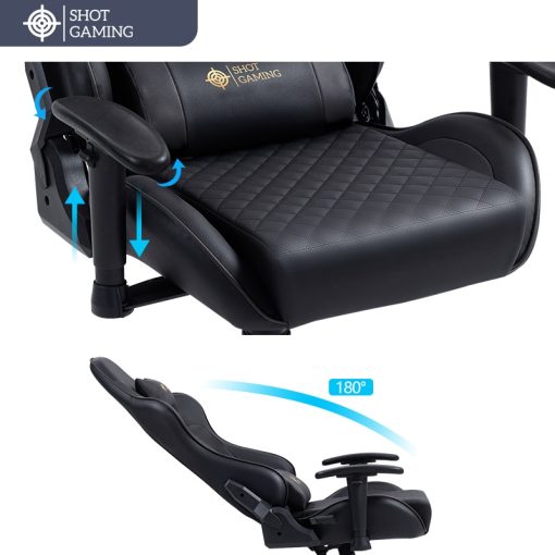 Silla Gamer Shot Gaming SHOT-D1166-GB | Soporte ergonómico