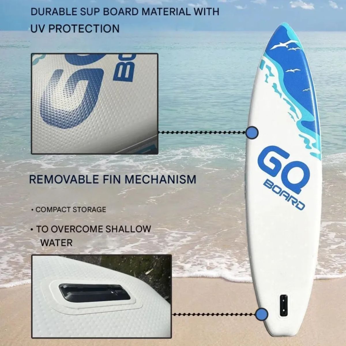 Tabla De Surf Stand Up Paddle Inflable Gq Sw 3.35mts + Acc Tabla De Surf Stand Up Paddle Inflable Gq Sw 3.35mts + Acc