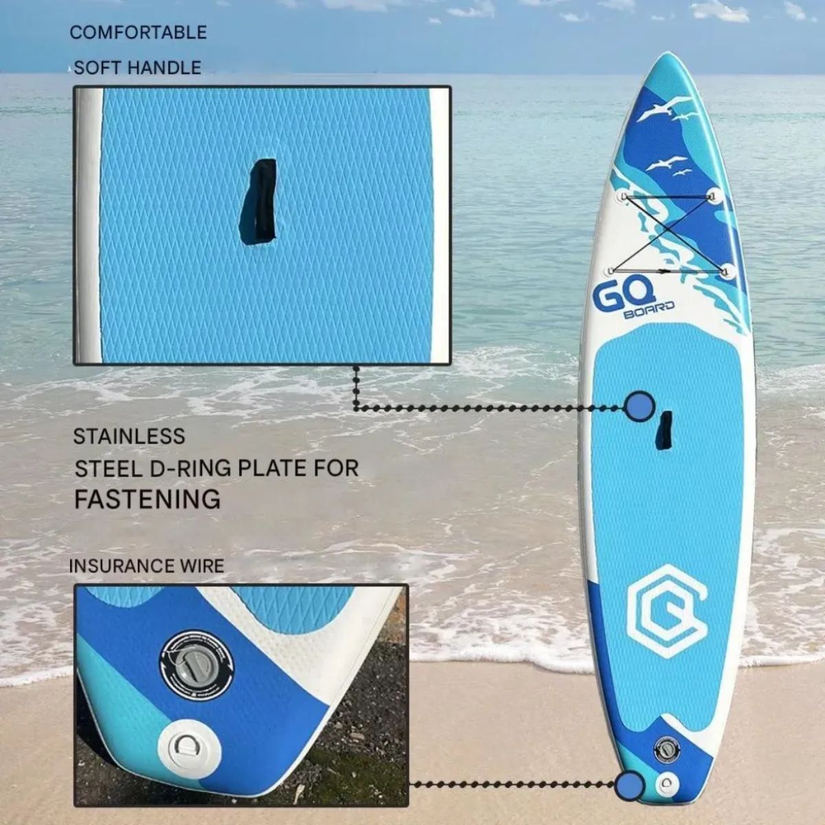 Tabla De Surf Stand Up Paddle Inflable Gq Sw 3.35mts + Acc Tabla De Surf Stand Up Paddle Inflable Gq Sw 3.35mts + Acc