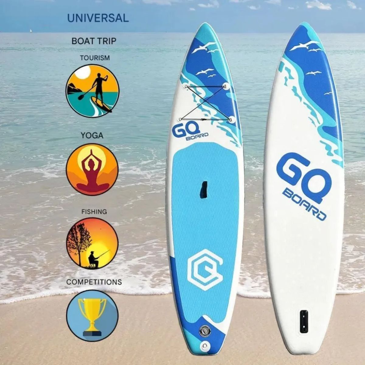 Tabla De Surf Stand Up Paddle Inflable Gq Sw 3.35mts + Acc Tabla De Surf Stand Up Paddle Inflable Gq Sw 3.35mts + Acc
