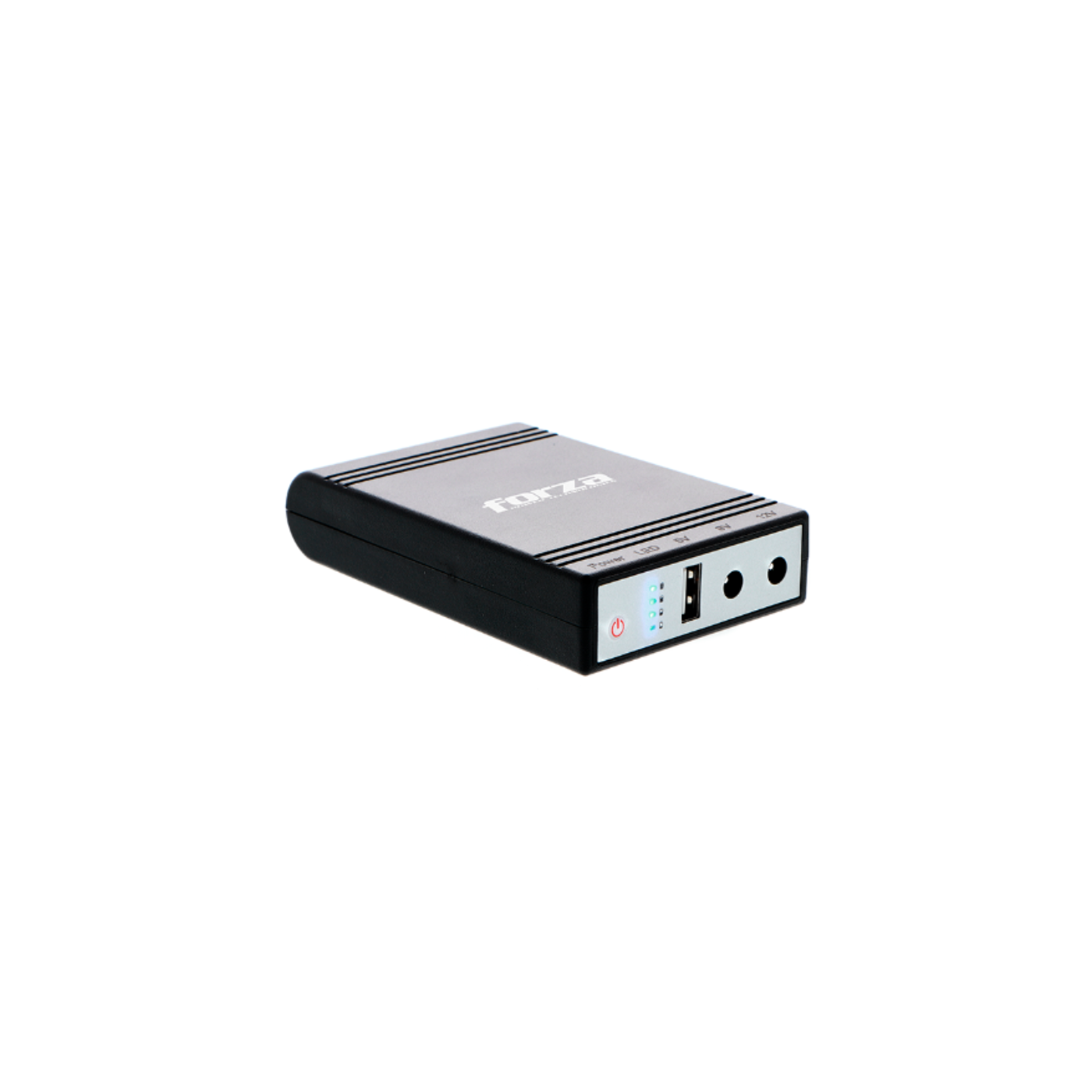 UPS y cargador portátil Forza 24W USB salidas de 5/9/12VCC UPS y cargador portátil Forza 24W USB salidas de 5/9/12VCC