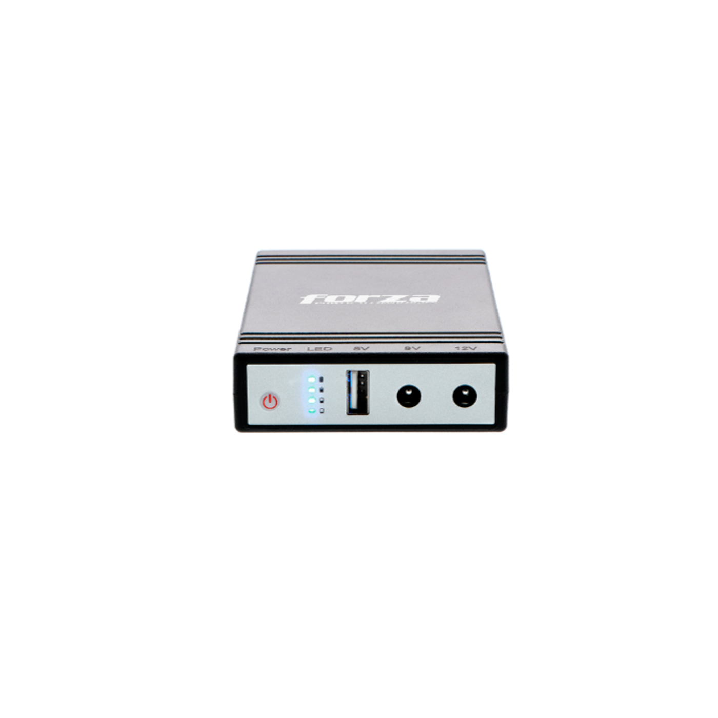 UPS y cargador portátil Forza 24W USB salidas de 5/9/12VCC UPS y cargador portátil Forza 24W USB salidas de 5/9/12VCC