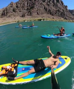 Tabla Stand Up Paddle Inflable Board 3.35m Negra+Remo+Mochil