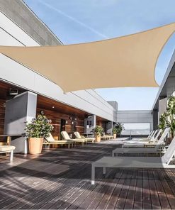 Toldo Vela p/ sombra viento c/ Uv - 4*1.9 rectangulo Beige