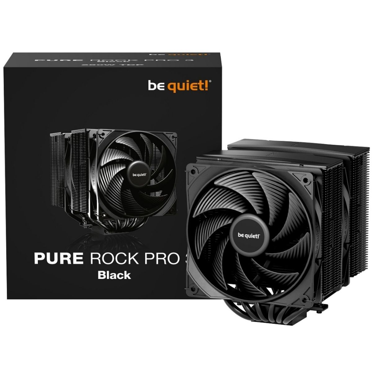 Copia - Air Cooler Gamer be quiet! Pure Rock Slim 3 Negro - Compacto, silencioso e intuitivo