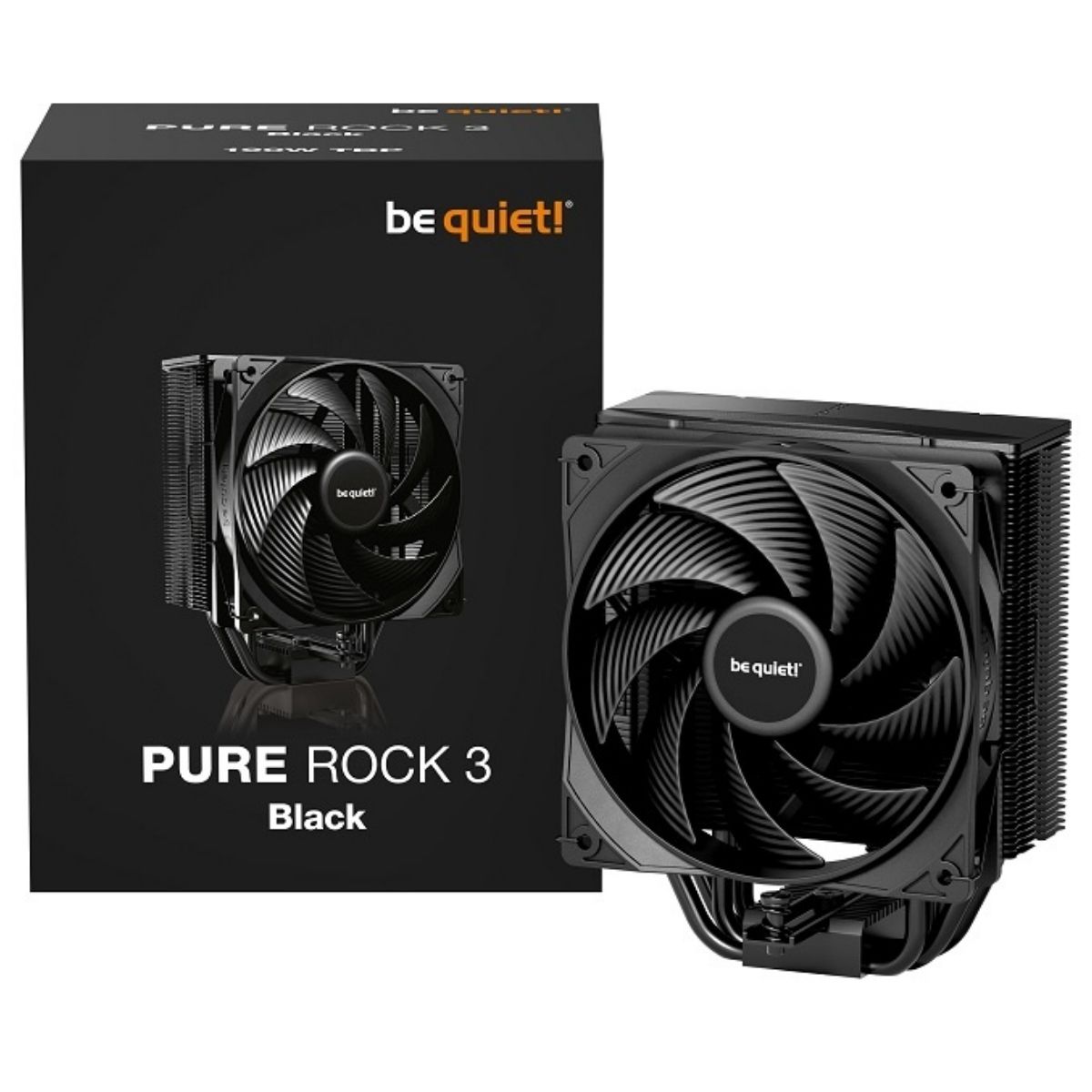 Copia - Air Cooler Gamer be quiet! Pure Rock Slim 3 Negro - Compacto, silencioso e intuitivo