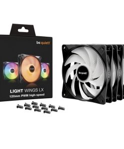 Copia - Fan Gamer be quiet! Light Wings LX 120mm PWM HS - Gran rendimiento e iluminación RGB