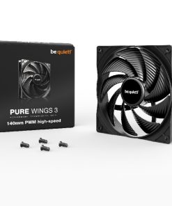 Copia - Fan Gamer be quiet! Pure Wings 3 120mm PWM HS Negro - Eficaz, Progresivo, Silencioso