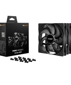 Copia - Fan Gamer be quiet! Pure Wings 3 120mm PWM HS Negro - Eficaz, Progresivo, Silencioso