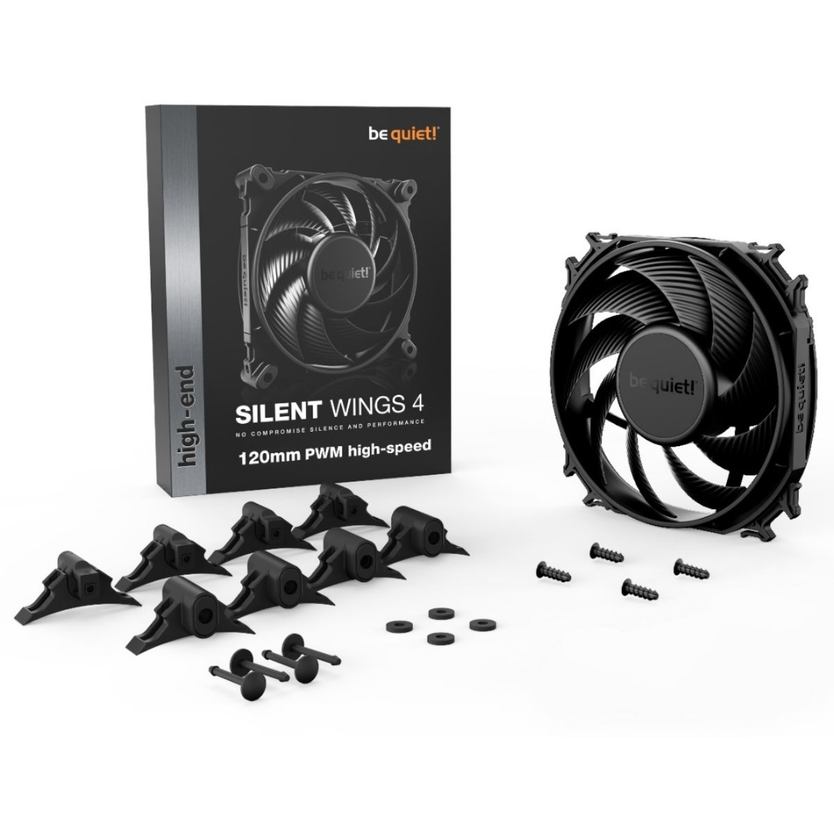 Copia - Fan Gamer be quiet! Silent Wings 4 120mm Negro - Silencioso y potente