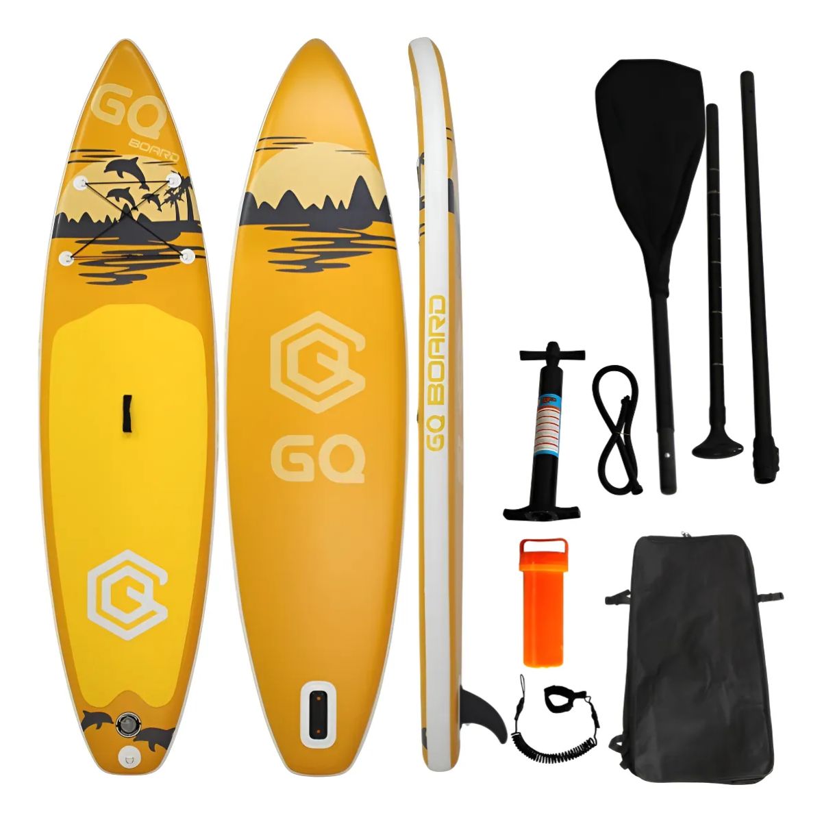Copia - Tabla De Surf Stand Up Paddle Inflable Gq Sw 3.35mts + Acc Celeste