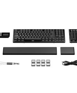 Copia - Teclado Gamer be quiet! Dark Mount Silent Linear - Modular. RGB personalizable. Media Dock