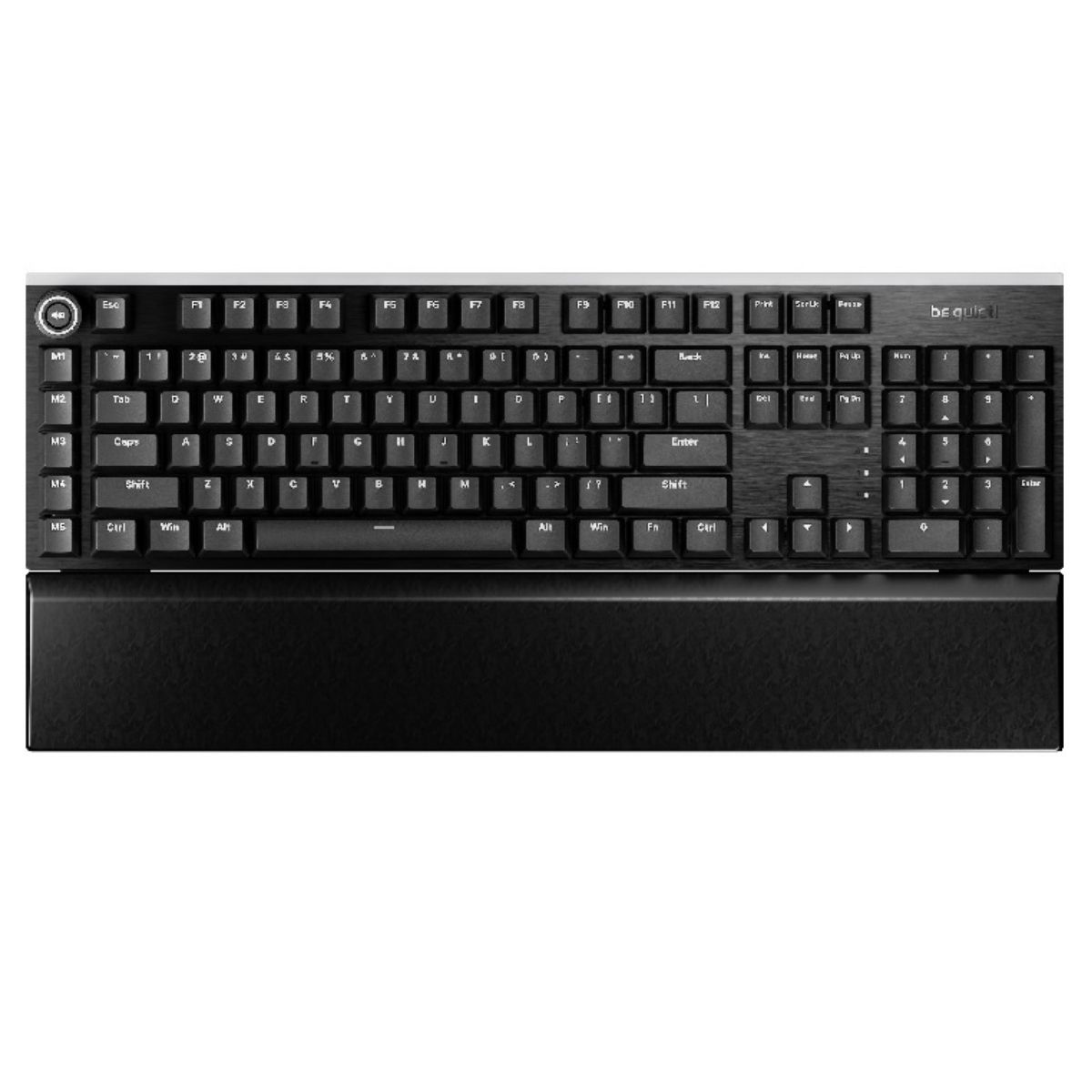 Copia - Teclado Gamer be quiet! Light Mount Silent Linear - Teclas y barras RGB. Rueda multimedia