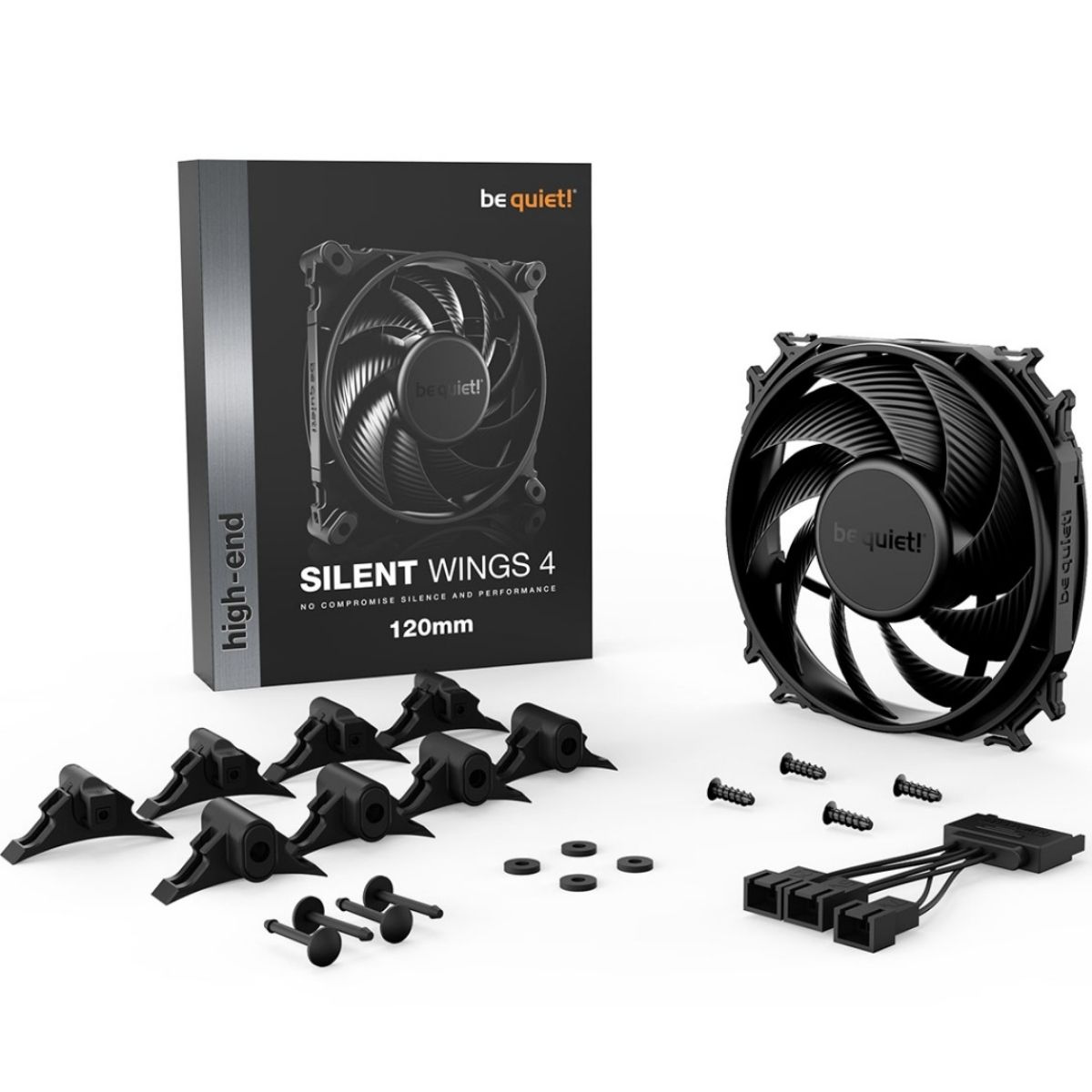 Fan Gamer be quiet! Silent Wings 4 120mm Negro - Silencioso