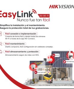KIT Hikvision Easy Link Wi-Fi Kit NVS + 4 camaras 4MP