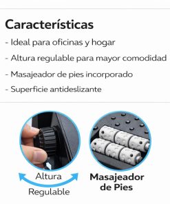 Apoya Pies Ajustable En Altura Y Ángulo Masajeador