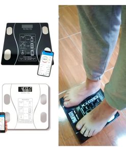 Bascula Digital Con App Para Monitoreo De Peso Color Negro
