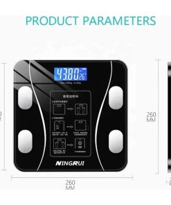 Bascula Digital Con App Para Monitoreo De Peso Color Negro