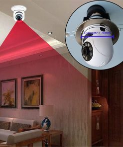 Camara Seguridad Lampara Espia Wifi 5g Panorámica 1080 Audio