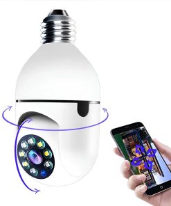 Camara Seguridad Lampara Espia Wifi 5g Panorámica 1080 Audio