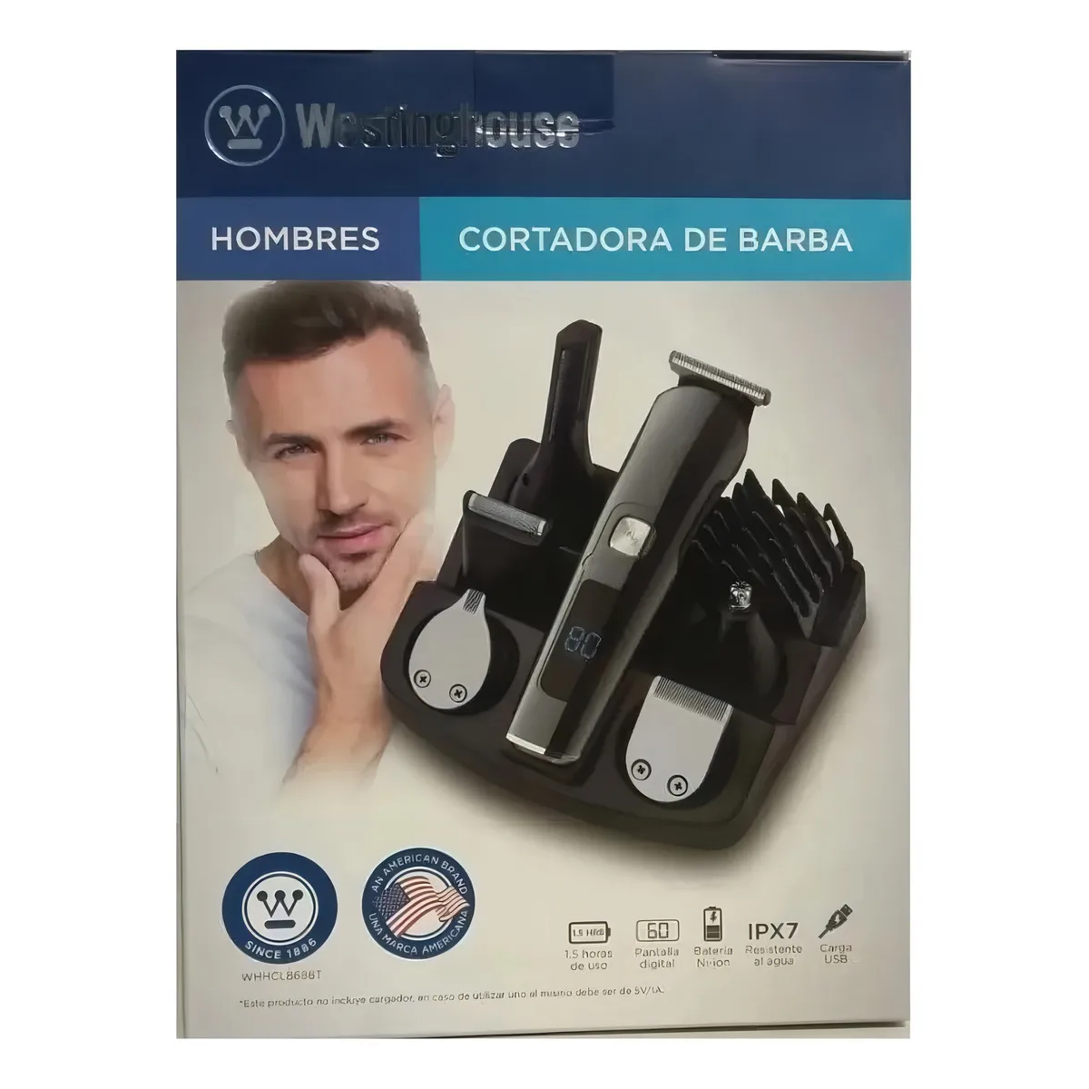 Cortadora De Barba + Nariz Westinghouse Recargable Usb Cortadora De Barba + Nariz Westinghouse Recargable Usb