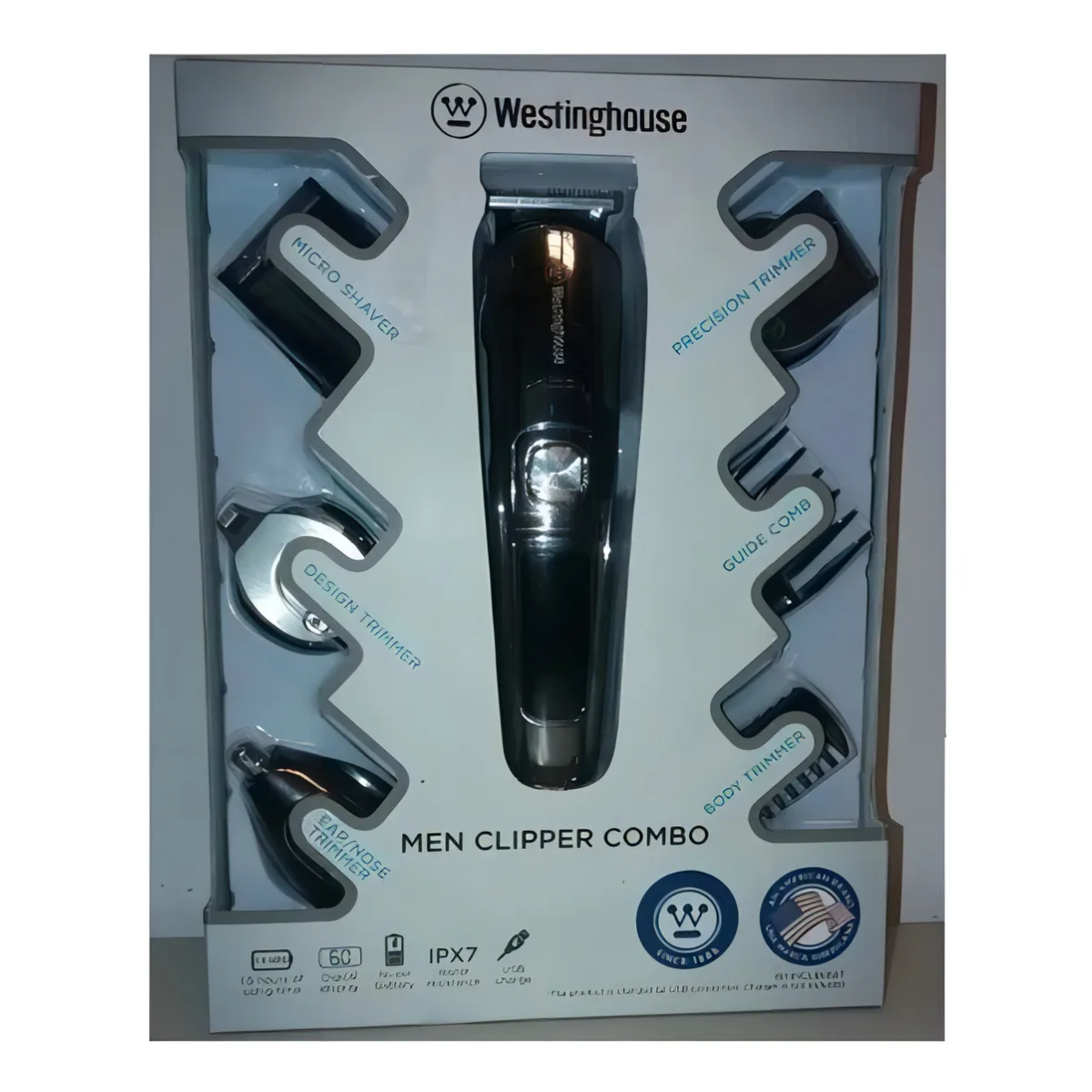 Cortadora De Barba + Nariz Westinghouse Recargable Usb Cortadora De Barba + Nariz Westinghouse Recargable Usb