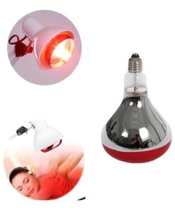 Lámpara de fisioterapia infrarroja 250 W, rosca E27 luz roja
