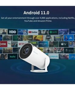 Mini Proyector Portátil Wifi Bt Control Remoto Color Blanco