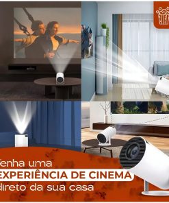 Mini Proyector Portátil Wifi Bt Control Remoto Color Blanco