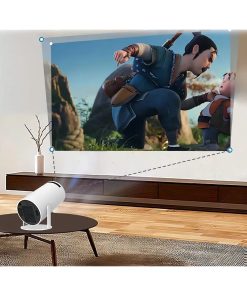 Mini Proyector Portátil Wifi Bt Control Remoto Color Blanco