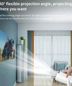 Mini Proyector Portátil Wifi Bt Control Remoto Color Blanco