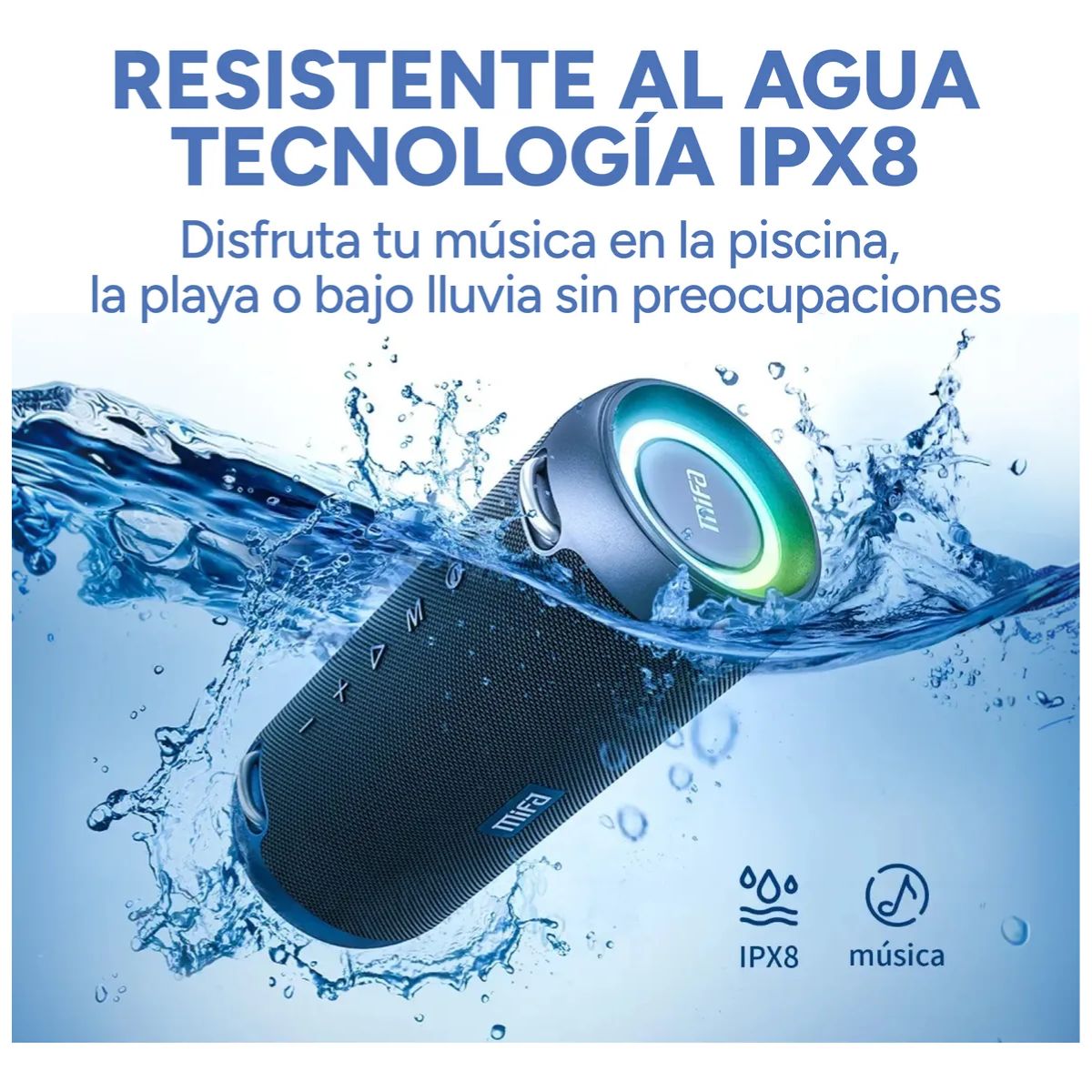 Parlante Mifa A90 Bluetooth Inalámbrico Portatil Ipx8 60w Parlante Mifa A90 Bluetooth Inalámbrico Portatil Ipx8 60w